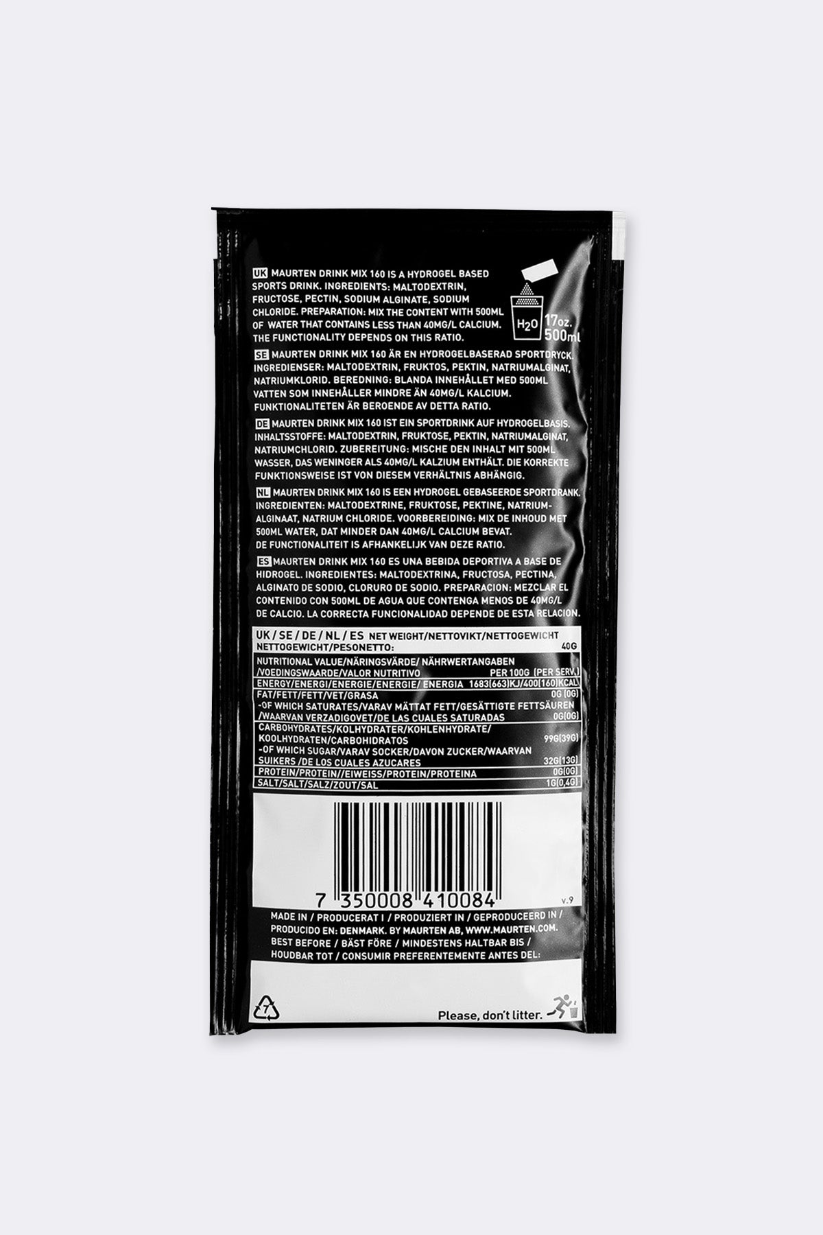 Maurten Drink Mix 160, box of 18 sachets