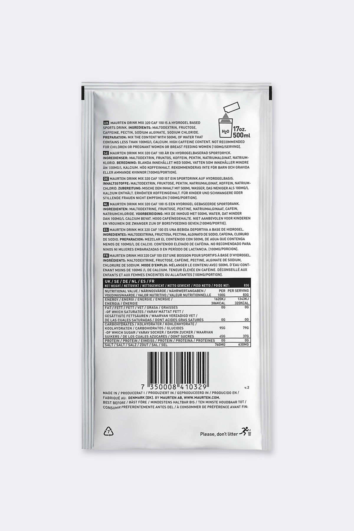 Maurten Drink Mix 320 Caf 100, box of 14