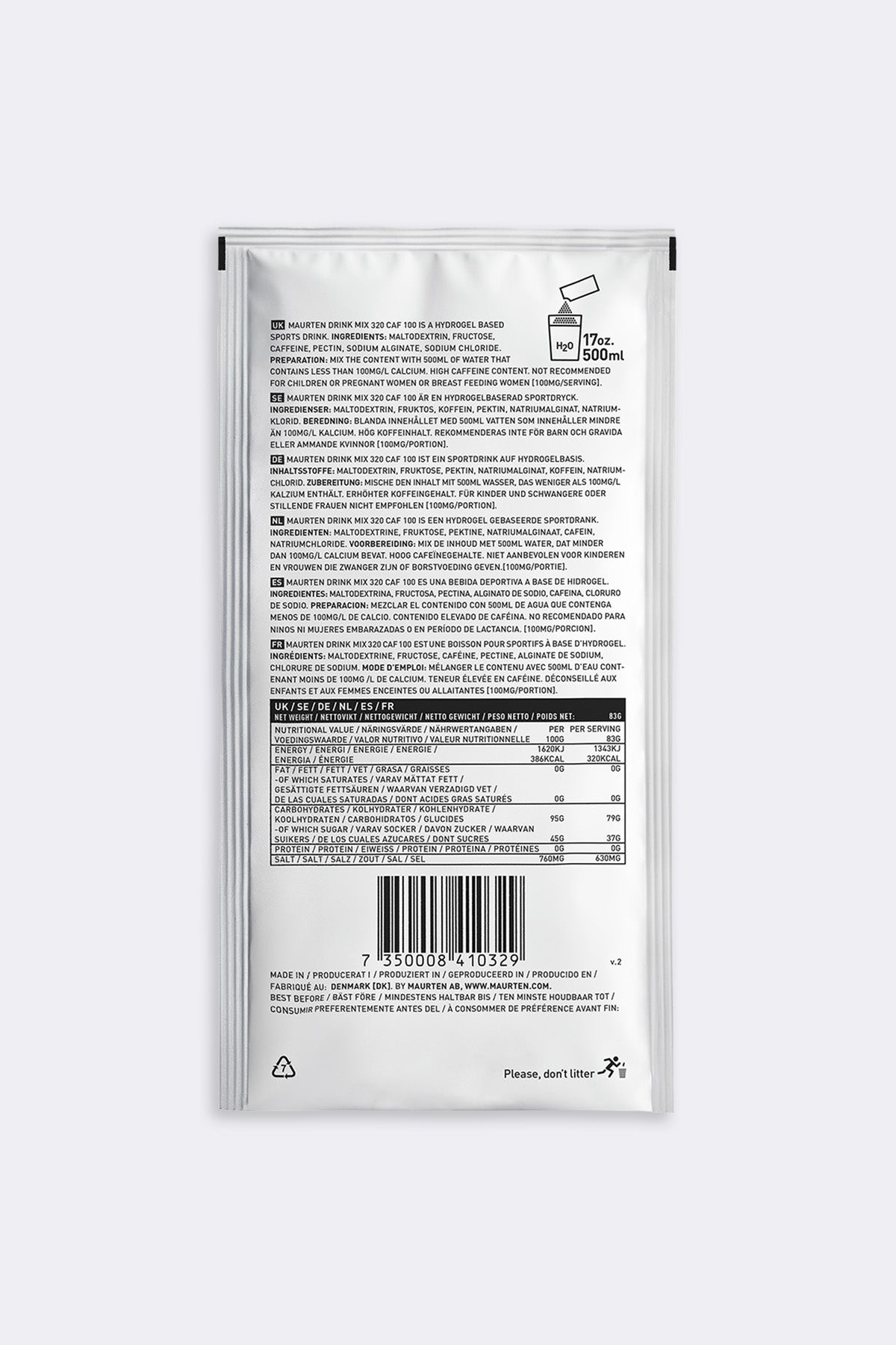 Maurten Drink Mix 320 Caf 100, box of 14