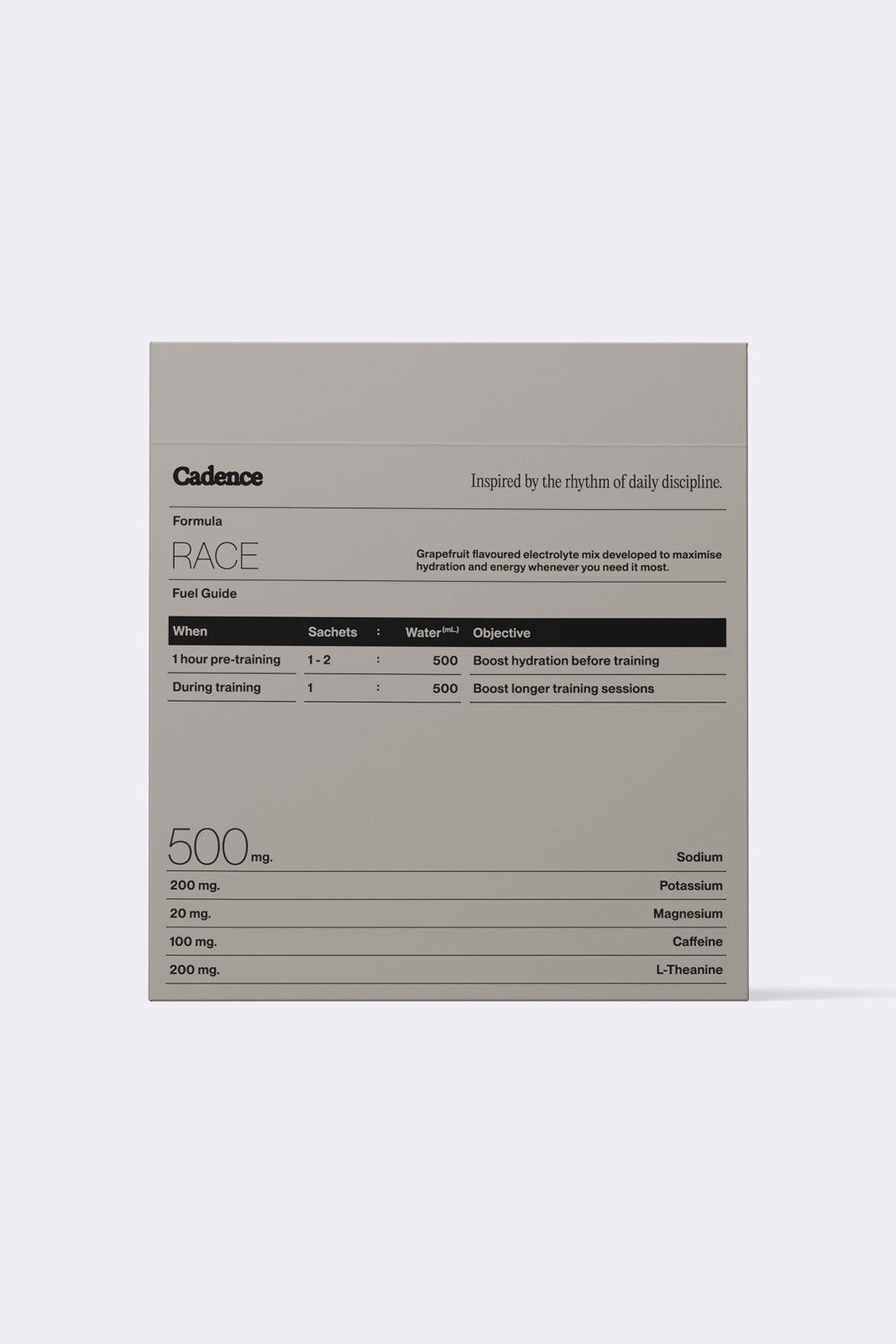 Cadence™ Race Hydration Sachets (5g x 30)