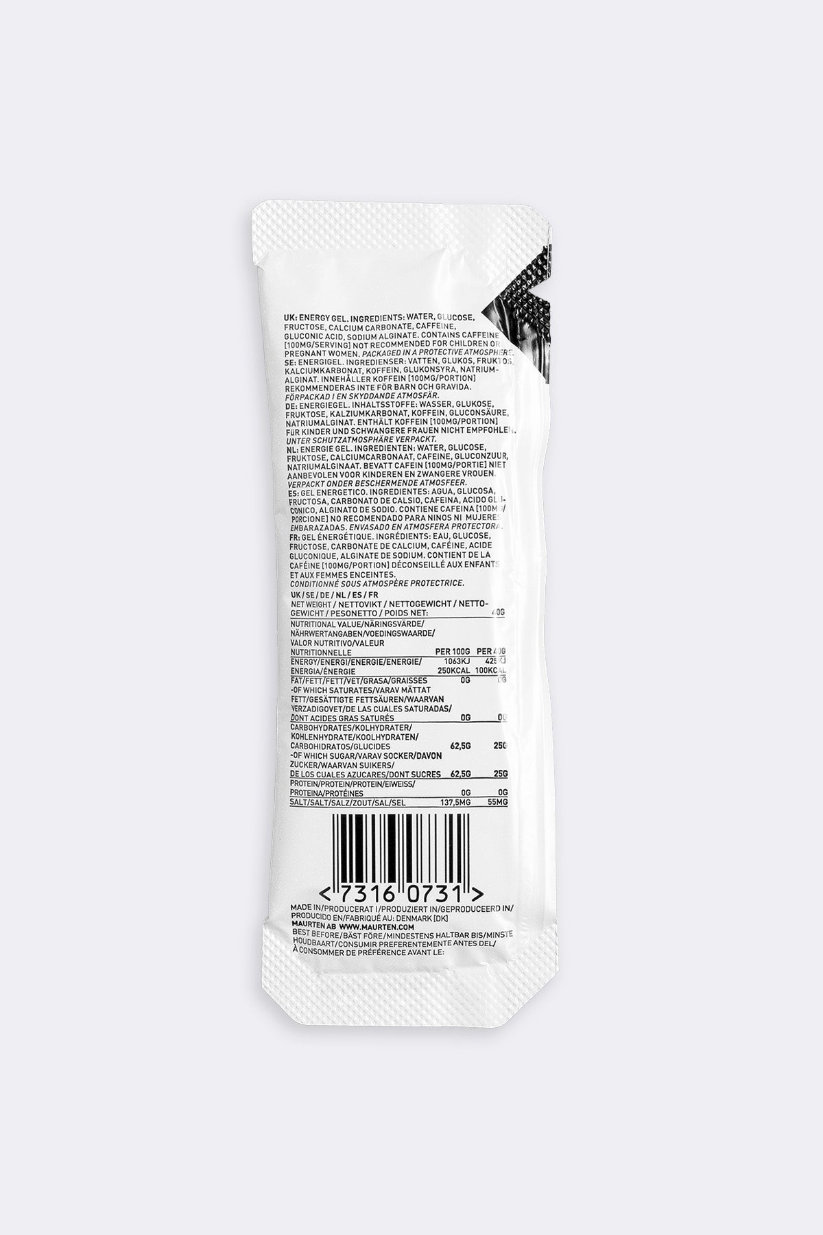 Maurten Gel 100 Caf 100, box of 12 sachets