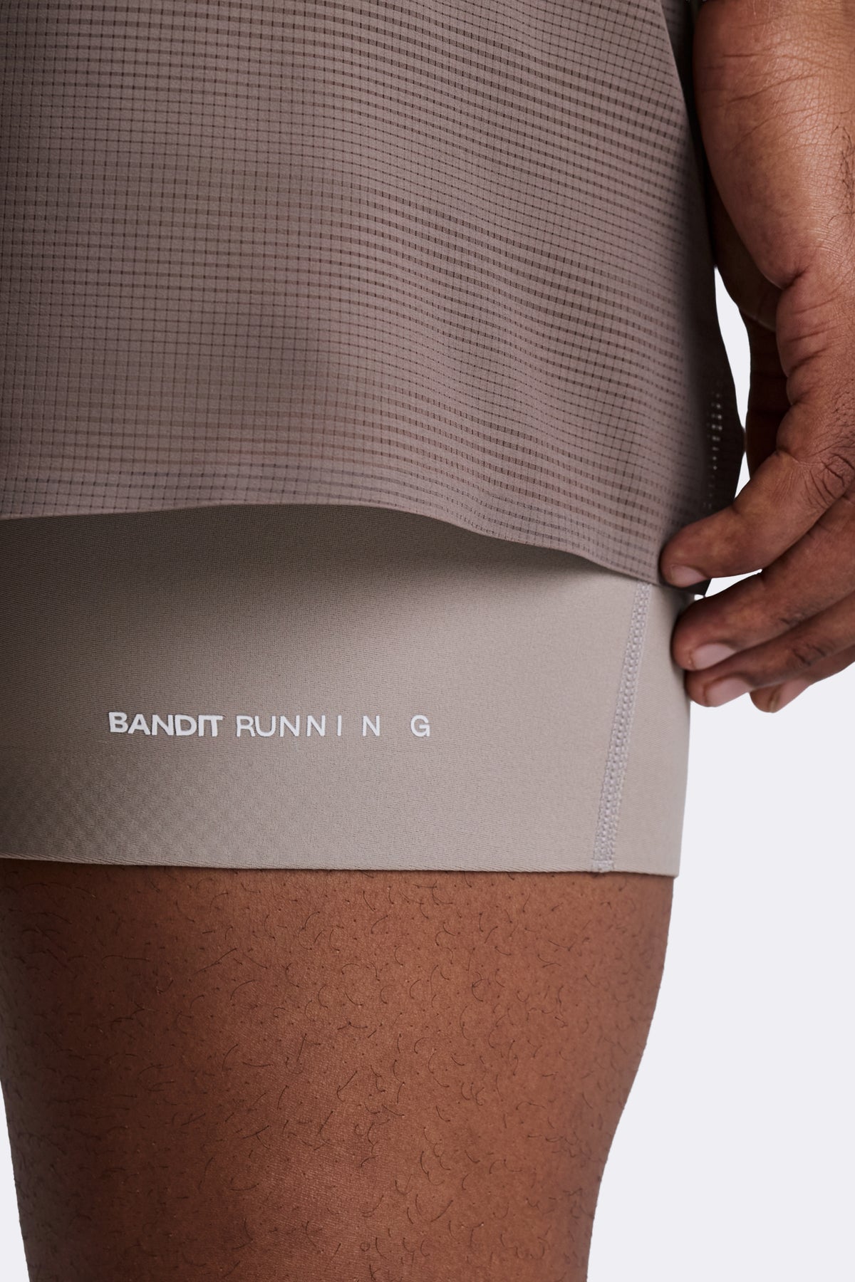 Men's CoolGrid™ 2-in-1 Run Shorts - Cocoa