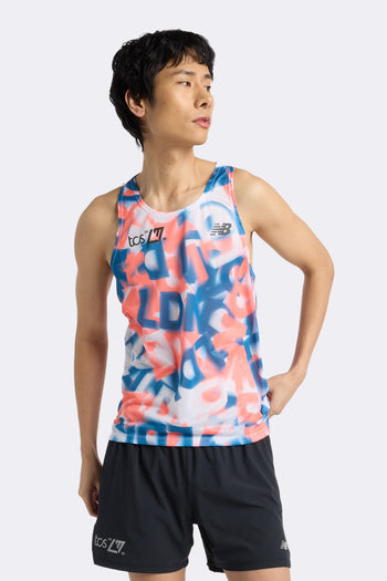 New Balance London Edition Printed Athletics Singlet