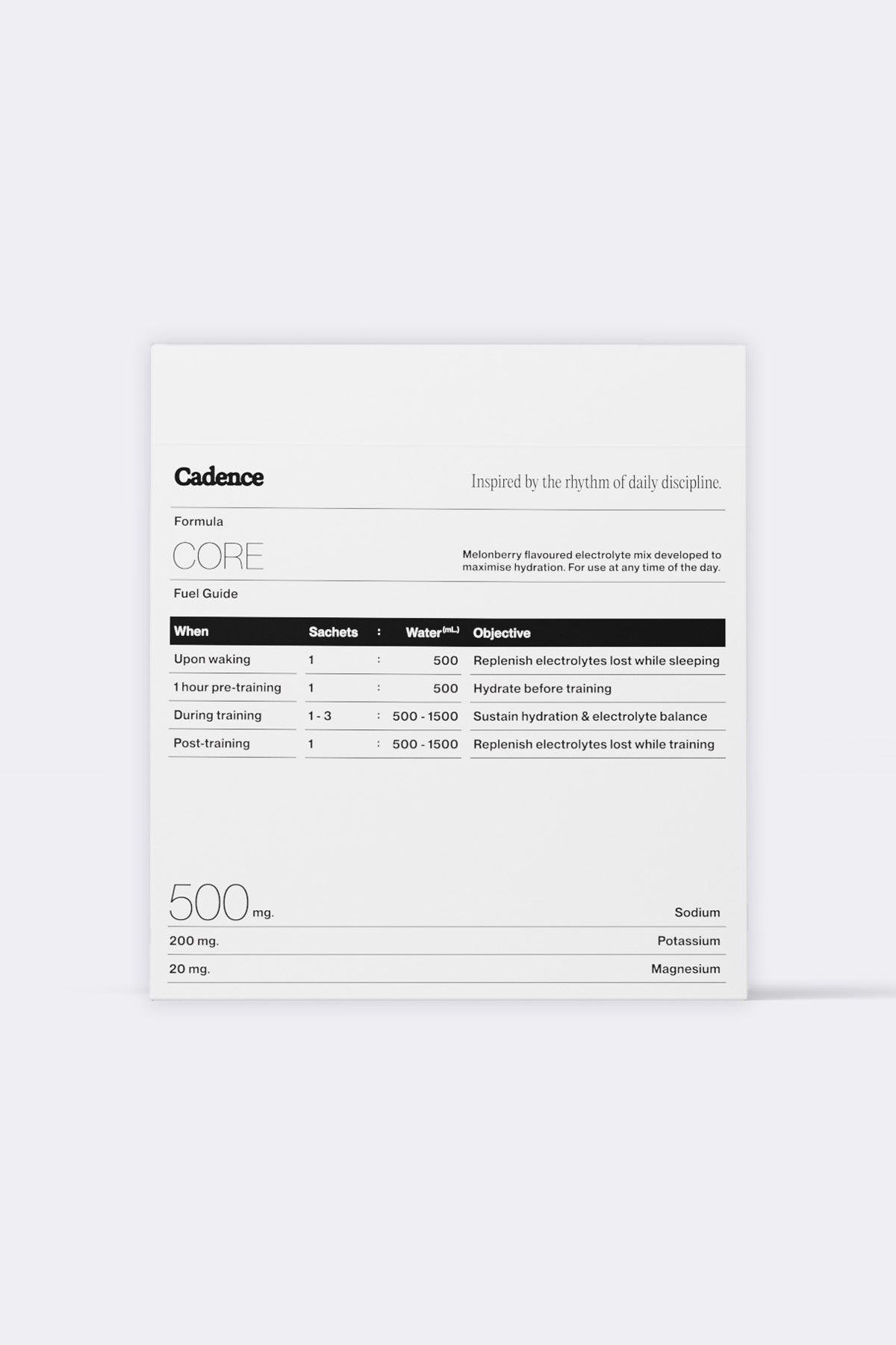Cadence™ Core Hydration Sachets (5g x 30)