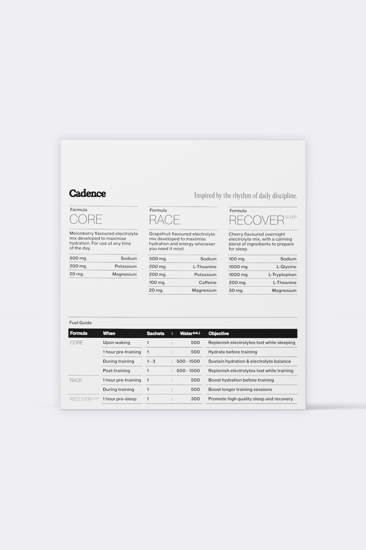 Cadence™ Variety Hydration Sachets (5g x 30)