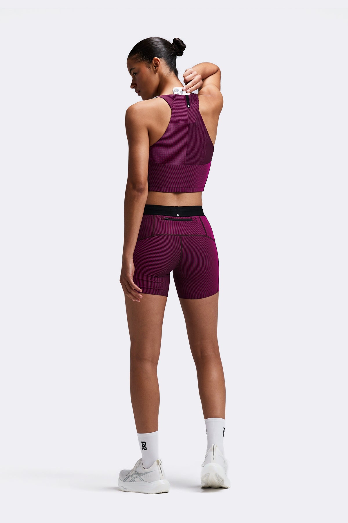 Bandit Women's Striped Cadence™ Zip Front Race Crop