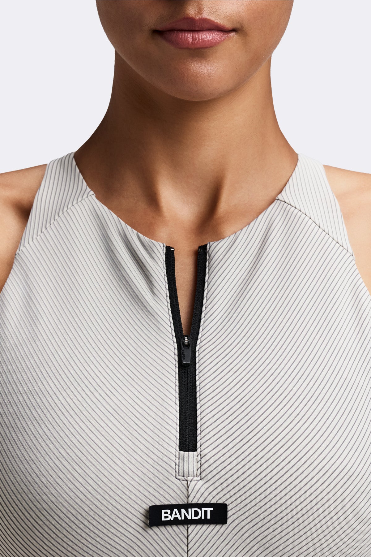 Bandit Women's Striped Cadence™ Zip Front Race Crop