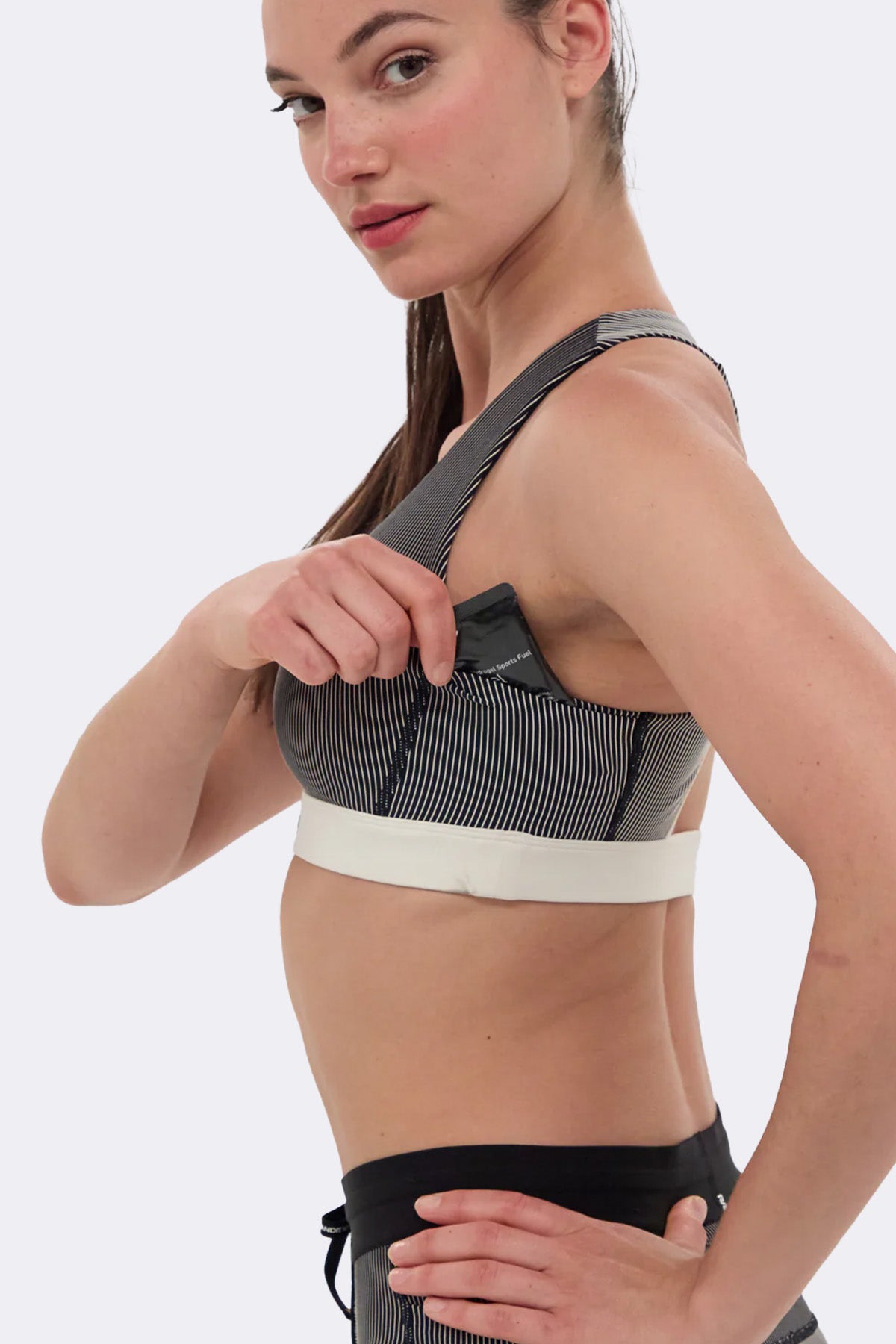 Bandit Striped Cadence™ Run Bra