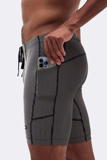 Bandit Striped Cadence™ 7 Pocket Half Tights
