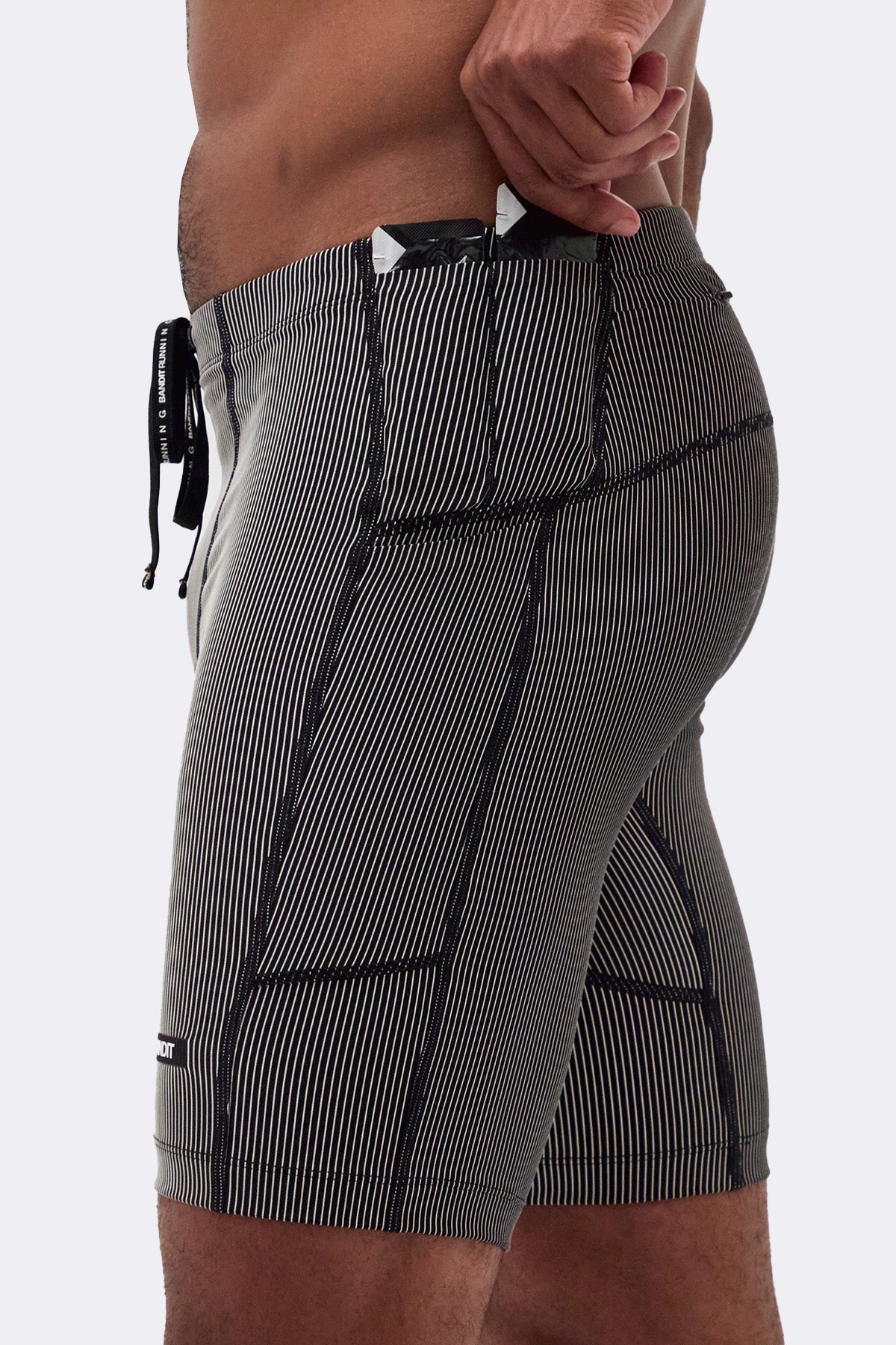 Bandit Striped Cadence™ 7 Pocket Half Tights