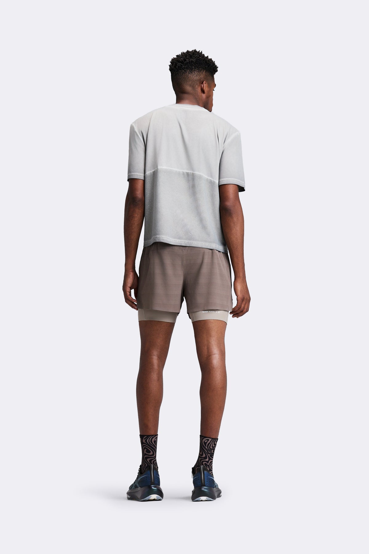 Men's CoolGrid™ 2-in-1 Run Shorts - Cocoa