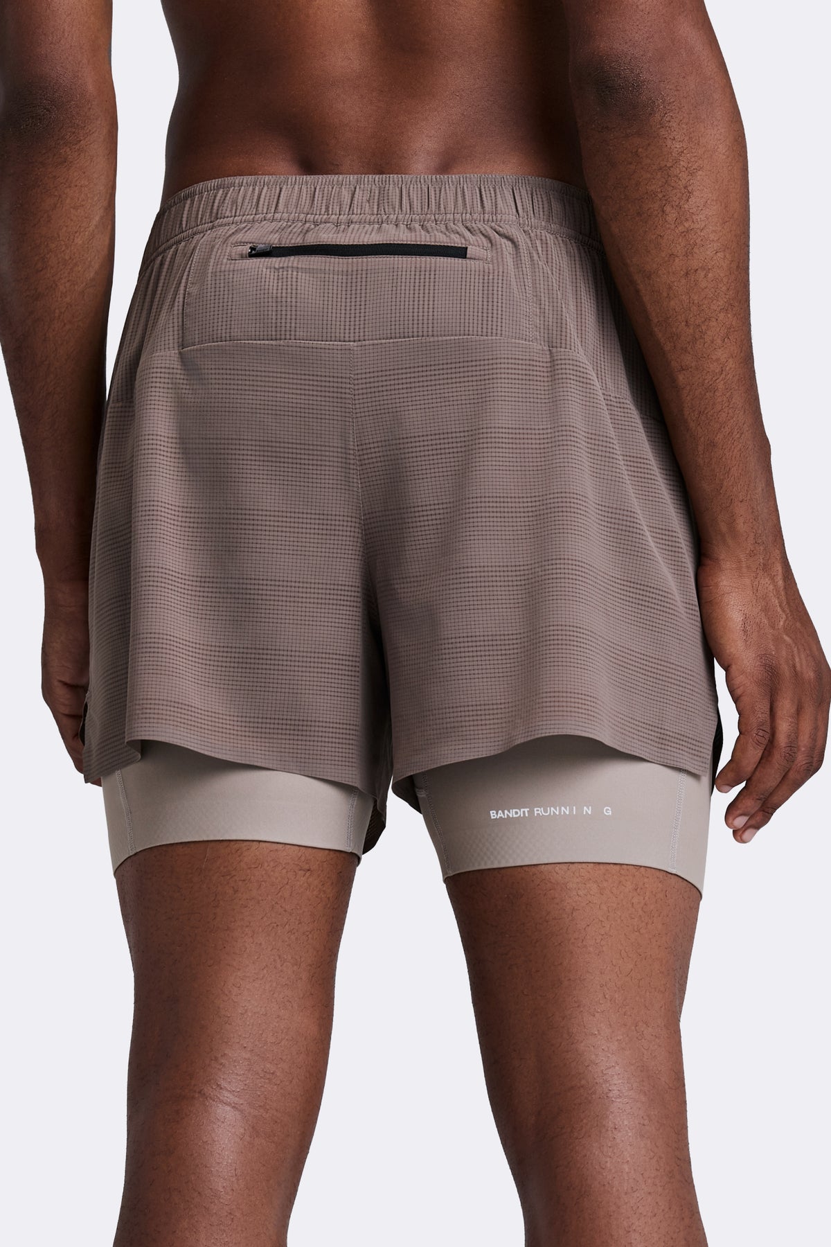 Men's CoolGrid™ 2-in-1 Run Shorts - Cocoa