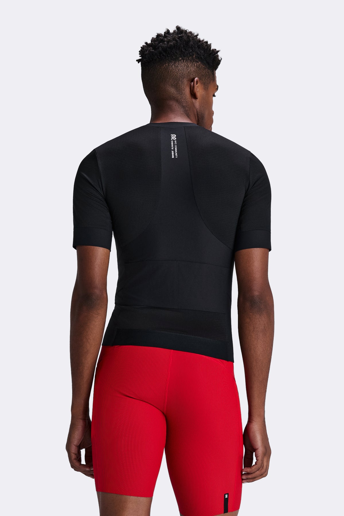 Men's GeoMesh™ 2-Way Zip Race Top - Black