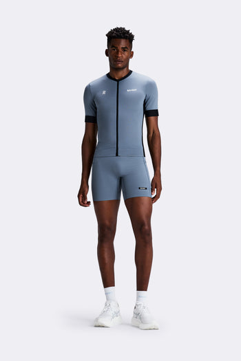 Men's GeoMesh™ 2-Way Zip Race Top - Steel Horizon