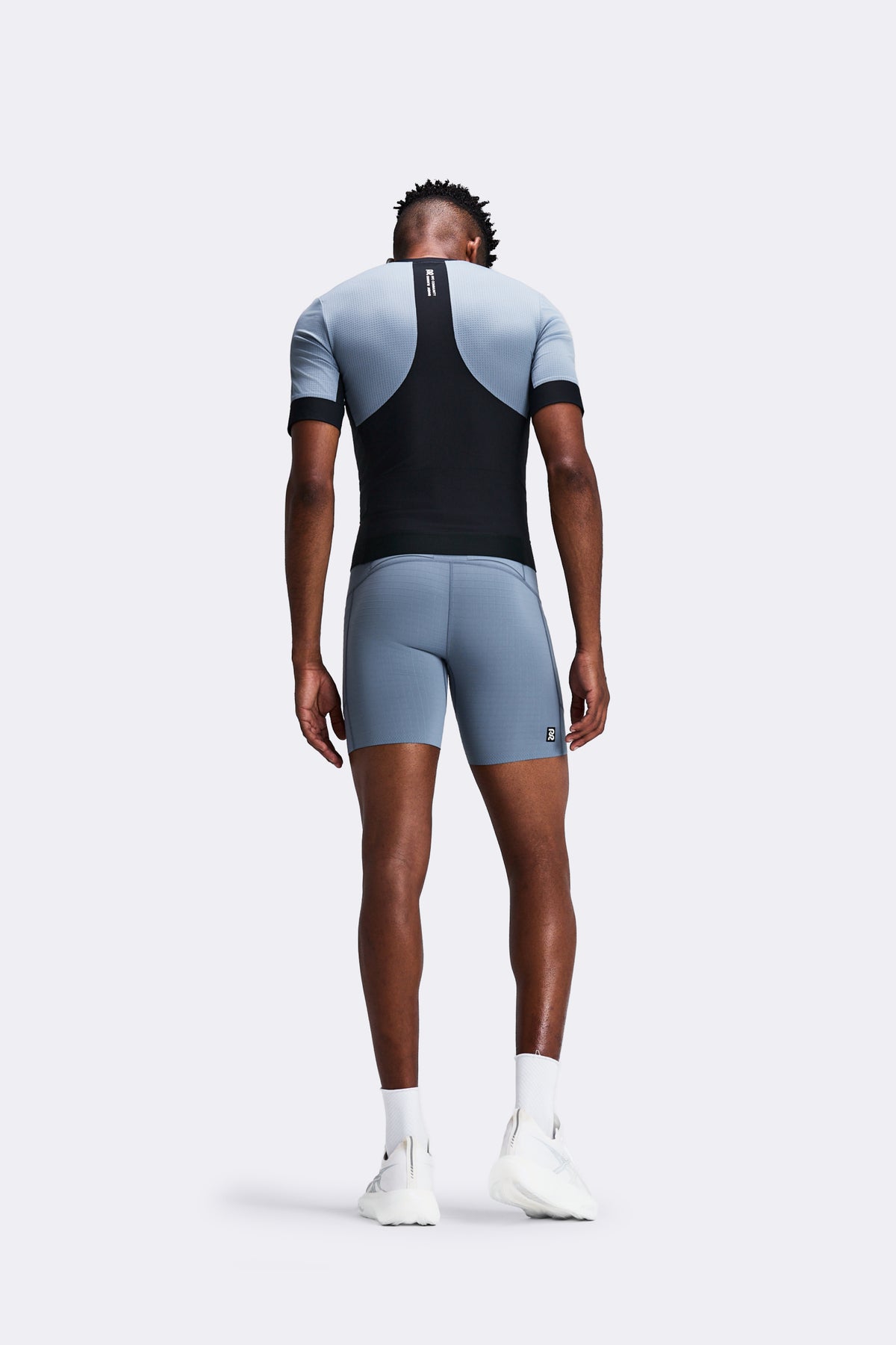 Men's GeoMesh™ 2-Way Zip Race Top - Steel Horizon