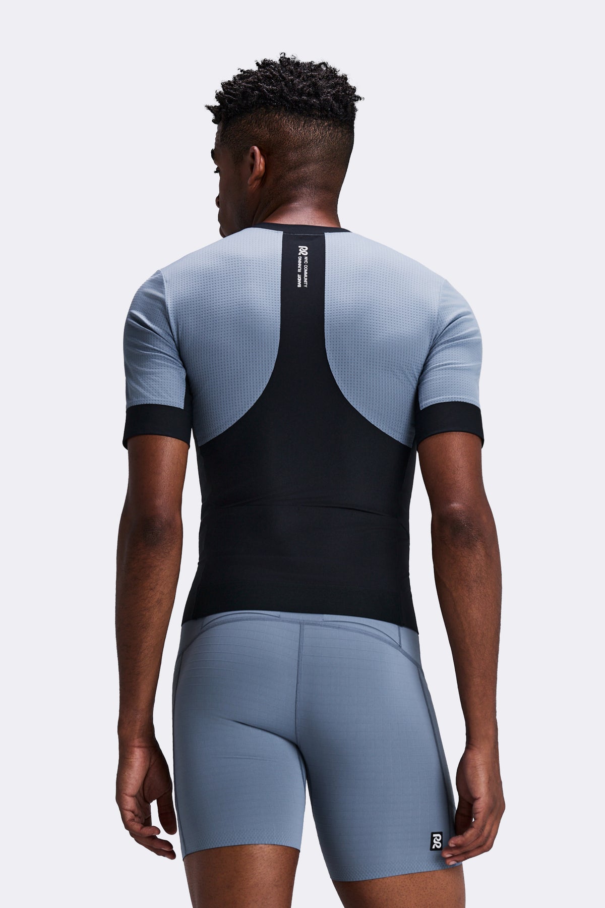 Men's GeoMesh™ 2-Way Zip Race Top - Steel Horizon