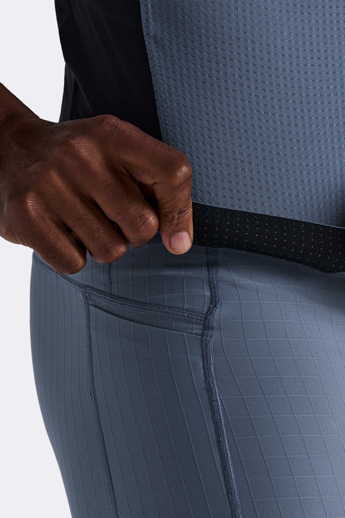 Men's GeoMesh™ 2-Way Zip Race Top - Steel Horizon