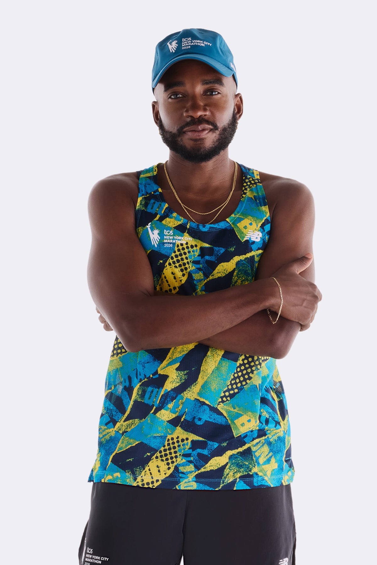NYC Marathon RC Essential Printed Singlet