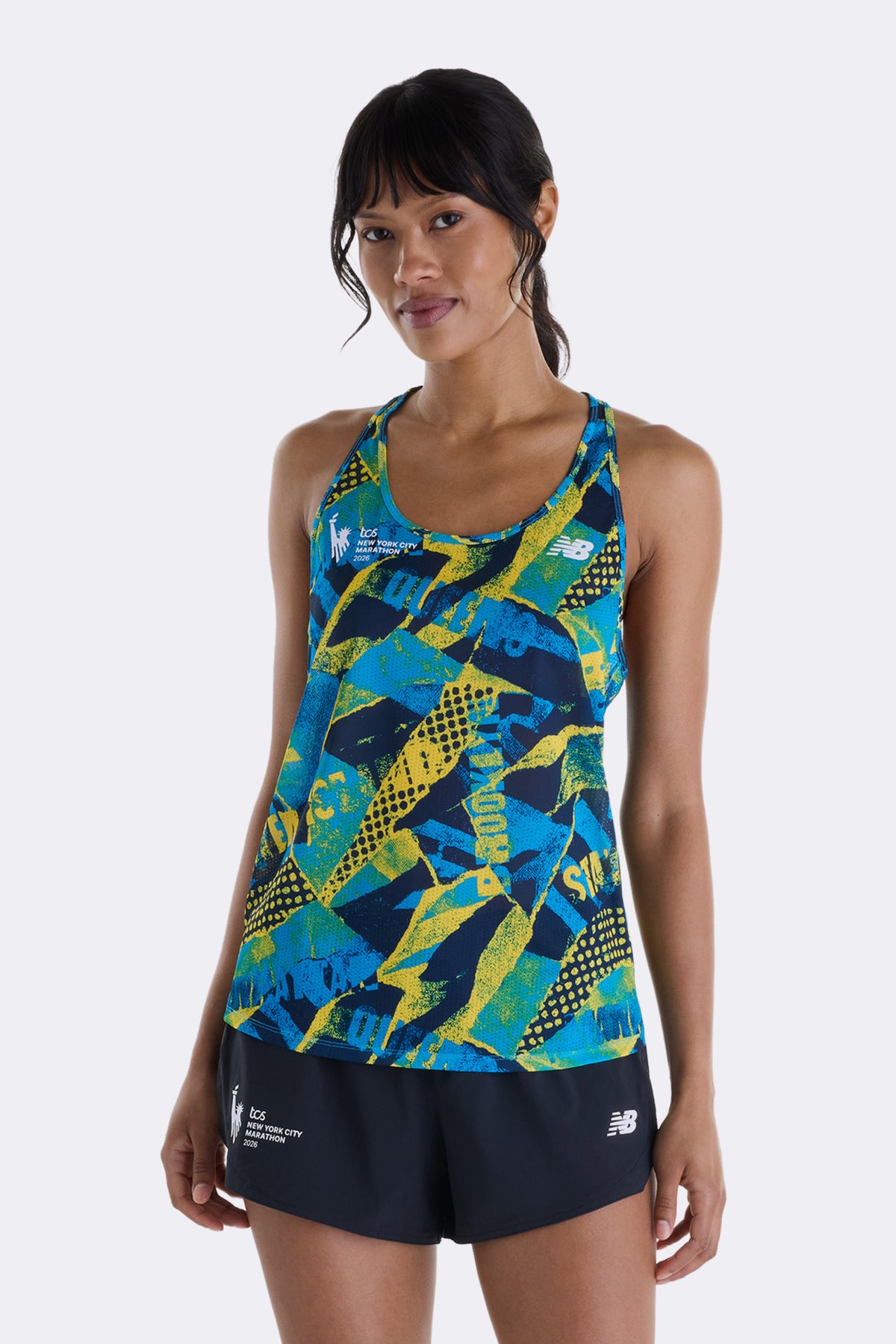 NYC Marathon RC Essential Printed Singlet
