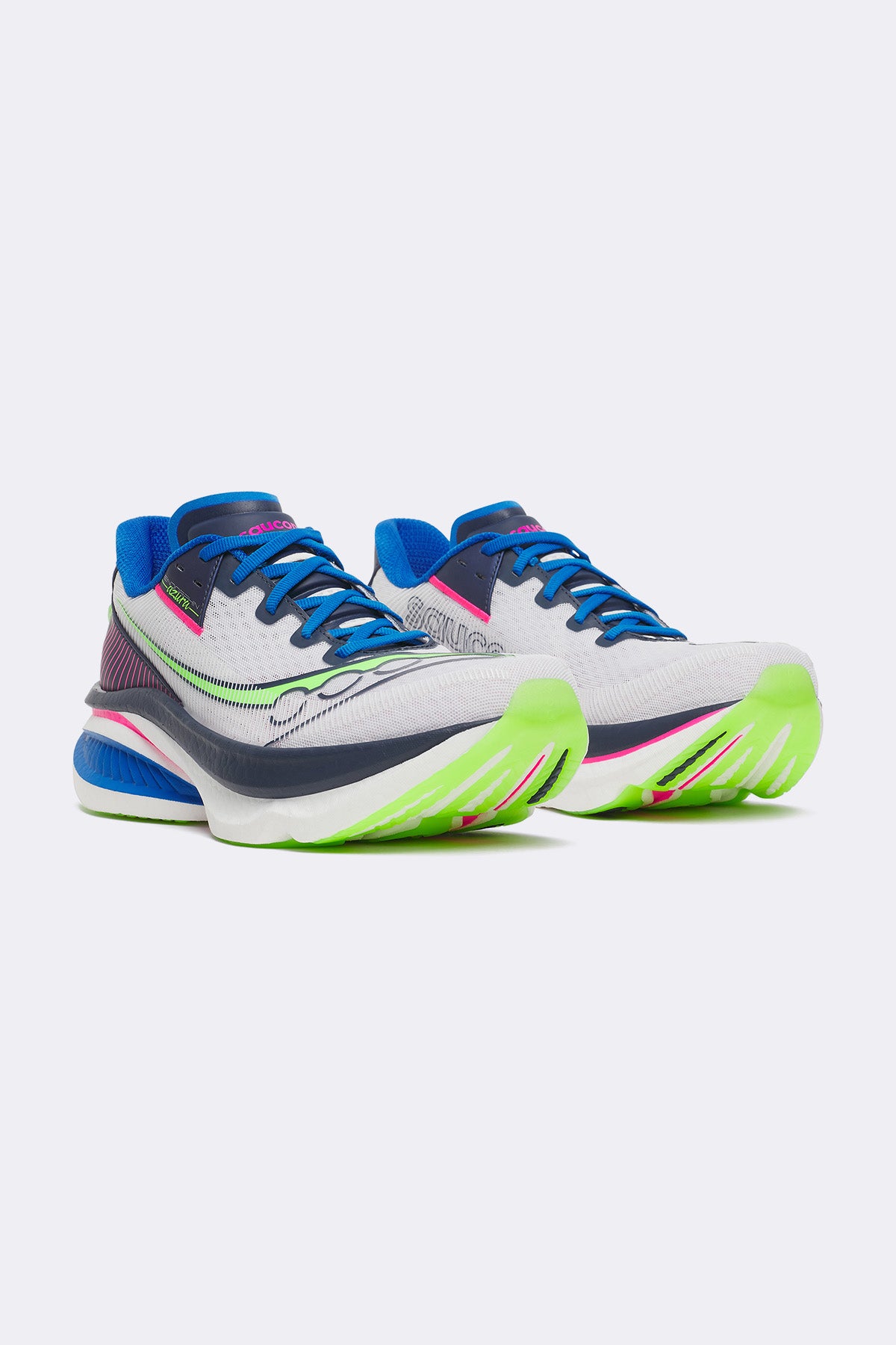 Saucony Mens Endorphin Azura - White/Navy - Neutral Session Shoes