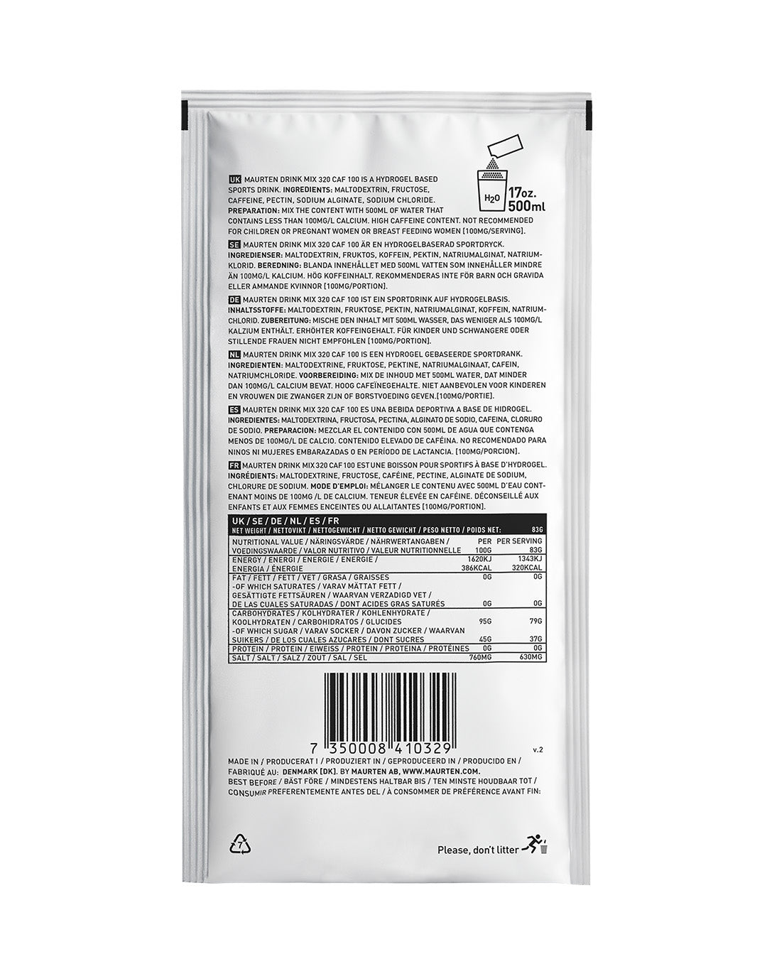 Maurten Drink Mix 320 Caf 100, box of 14