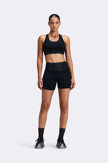 Women's Stamina-V™ Threshold 5" High Waist Compression Shorts - Black