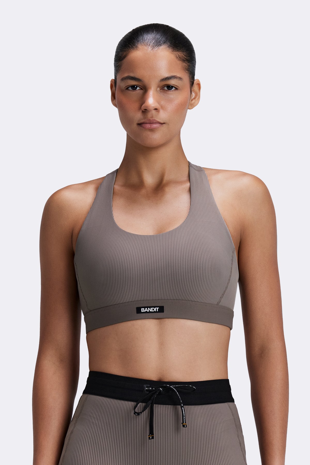 Women's Striped Cadence™ Scoop Neck T-Back Run Bra